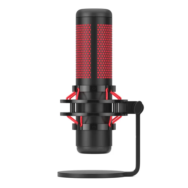 Modern Desktop Condencer Studio Microphone. 3d Rendering — Stock Photo, Image