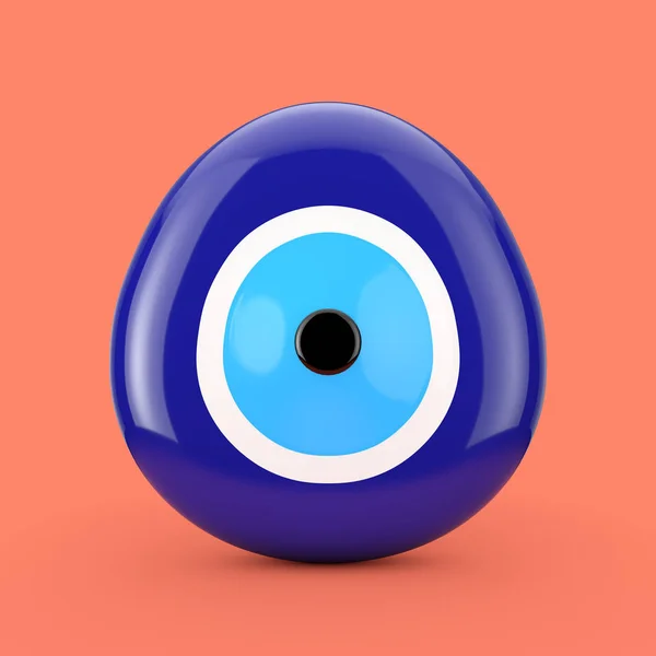 Evil Eye Bead Protection Amulet. 3d Rendering — Stock Photo, Image