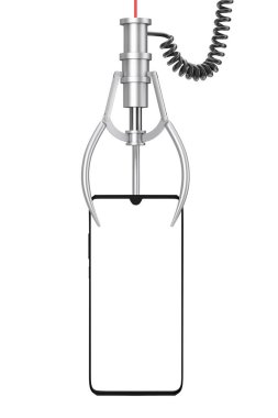 Kazanan Kavram. Boş Ekran ile Modern Cep Telefonu Akıllı Telefonu