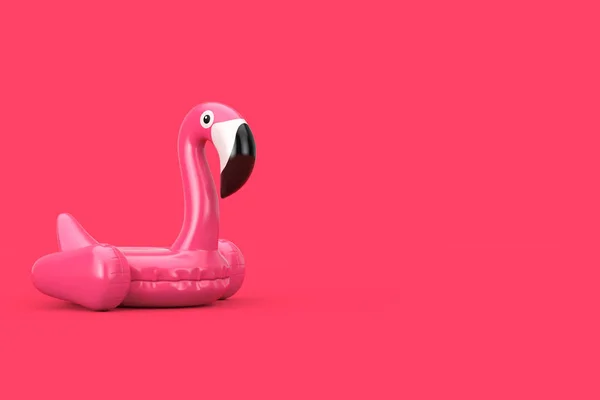 Літній басейн Inlantable Rubber Pink Flamingo Toy. 3d ре — стокове фото