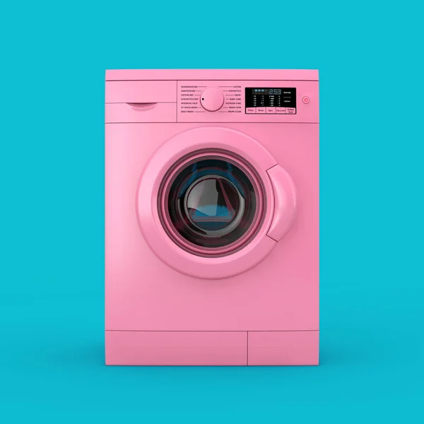 Modern BPink Washing Machine Duotone. 3d Rendering