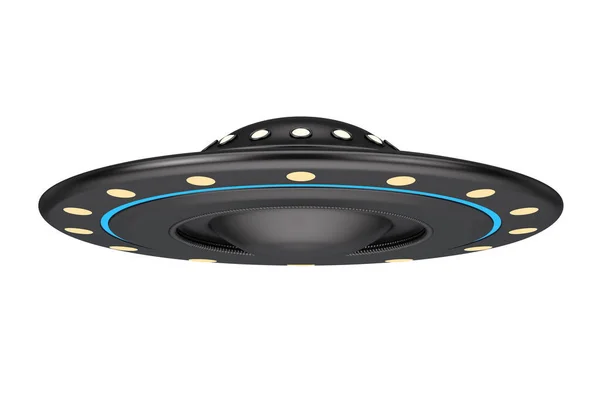 Ufo Konzept Alien Raumschiff Oder Fliegende Untertasse Auf Weißem Hintergrund — Stockfoto