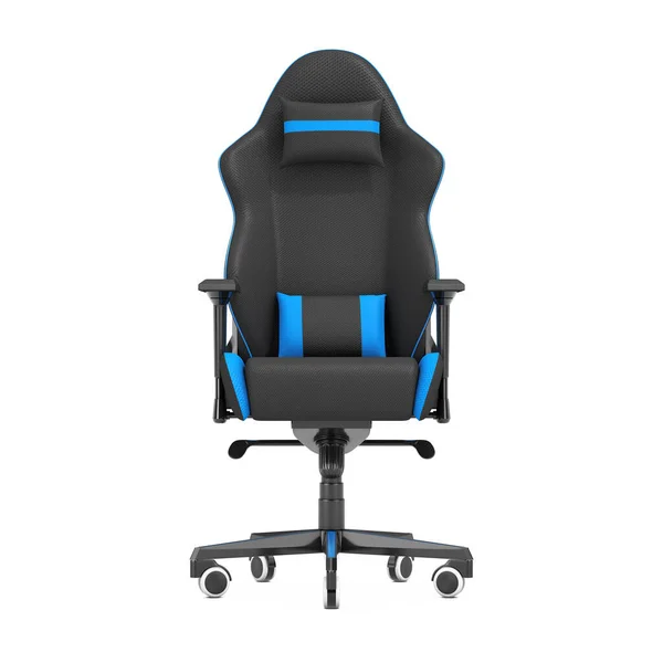 프로페셔널 Professional Modern Black 컴퓨터 게이밍 Blue Computer Gaming Armchair — 스톡 사진