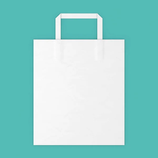 Sac Papier Blanc Mockup Avec Espace Vide Pour Votre Conception — Photo