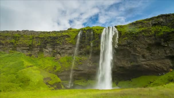 セリャラントスフォス滝、アイスランド — ストック動画