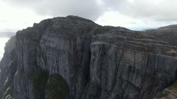 Preikestolen dron video — Stok video