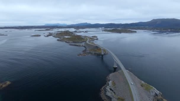 Atlantikstraße in Norwegen — Stockvideo