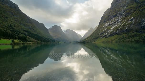 Schöne norwegische Landschaft — Stockvideo