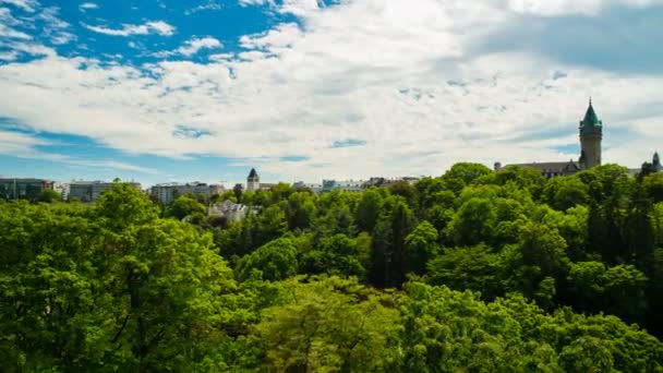 Luxemburg panoramisch uitzicht — Stockvideo