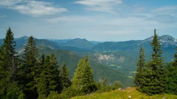 Баварский альпийский пейзаж — стоковое видео