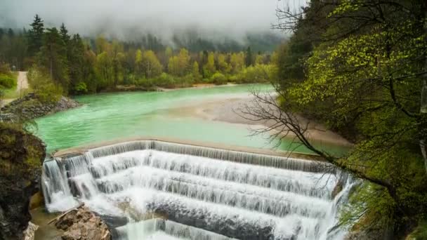 Vista de la cascada de Fossen — Vídeos de Stock