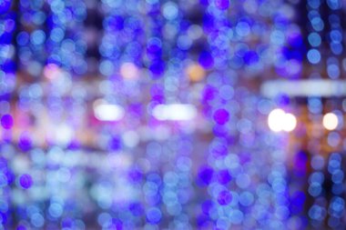 Mavi yuvarlak bokeh arka plan