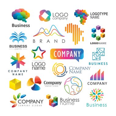 soyut logosu öğeleri