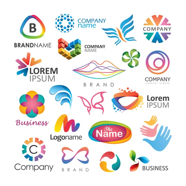 Elementos abstratos do logotipo —  Vetores de Stock