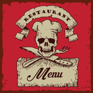 Kafatası aşçı başı kret örnek menü