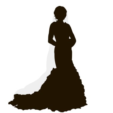 Vektör, Gelin evlilik silüeti