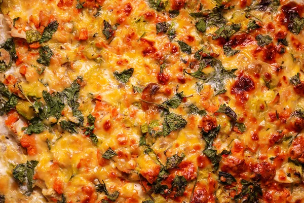 Tavuk sebze peynir pasta