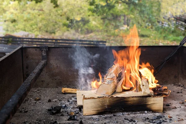 Kırsal kesimde şömine, sonbahar haftasonu