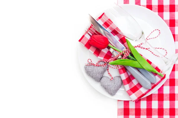 Romántico escenario de mesa de vacaciones —  Fotos de Stock