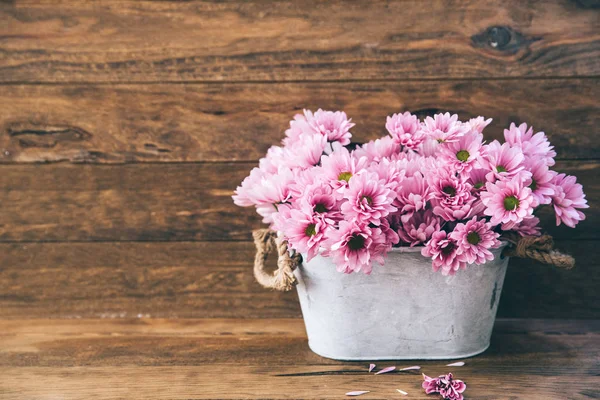Vintage achtergrond. Tuin roze bloemen — Stockfoto