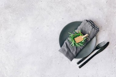 Peçete DIY fikirler. Noel tablo yer ayarını