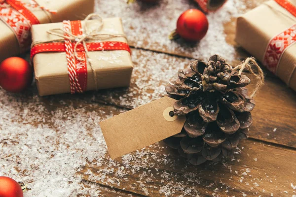 Karácsonyi Eladó Cédula Téli Időszakban Karácsony Másnapja Vásárlás Karácsonyi Promóció — Stock Fotó