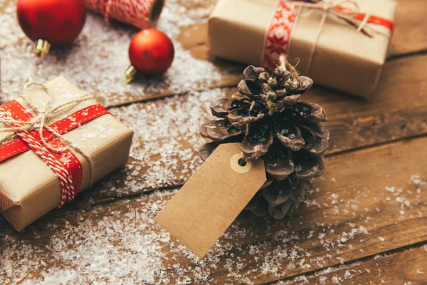 Navidad Venta Con Precio Compras Invierno Día Boxeo Promoción Navidad — Foto de Stock