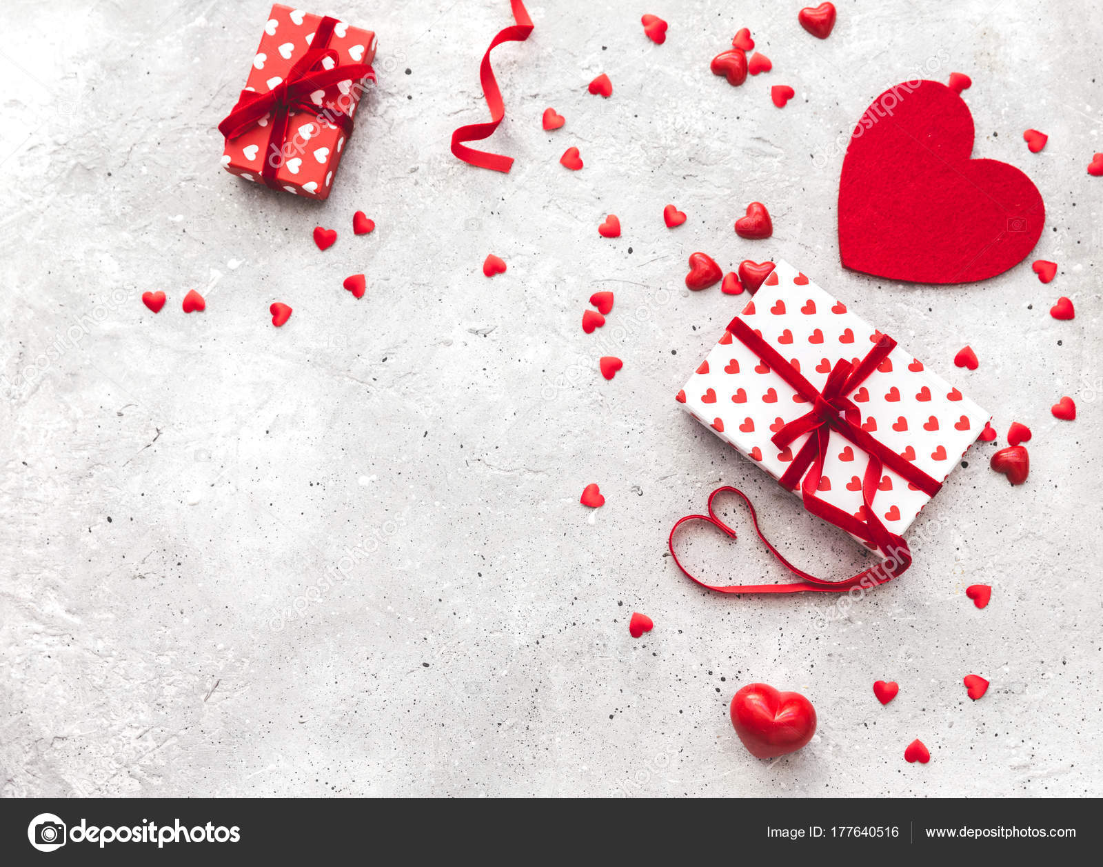 Gifts Felt Heart Vintage Background Valentine Background