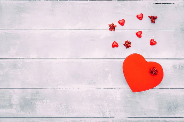 Tvaru Srdce Box Valentýn Dárek Pozadí — Stock fotografie