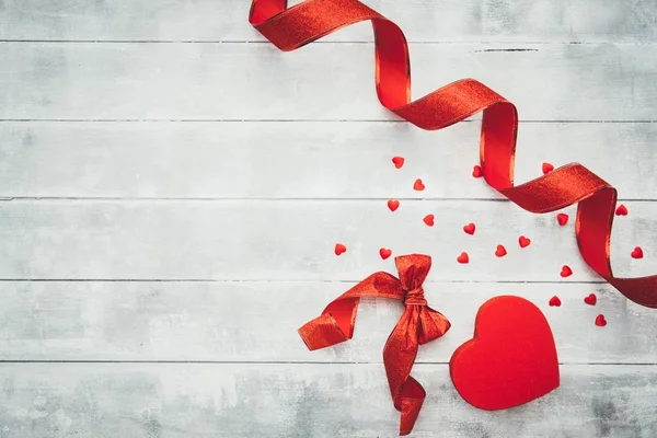 Valentines Day Background Top View — Stock Photo, Image