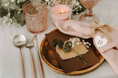 Süslemeleri ile düğün Ziyafet rustik Festival tablo