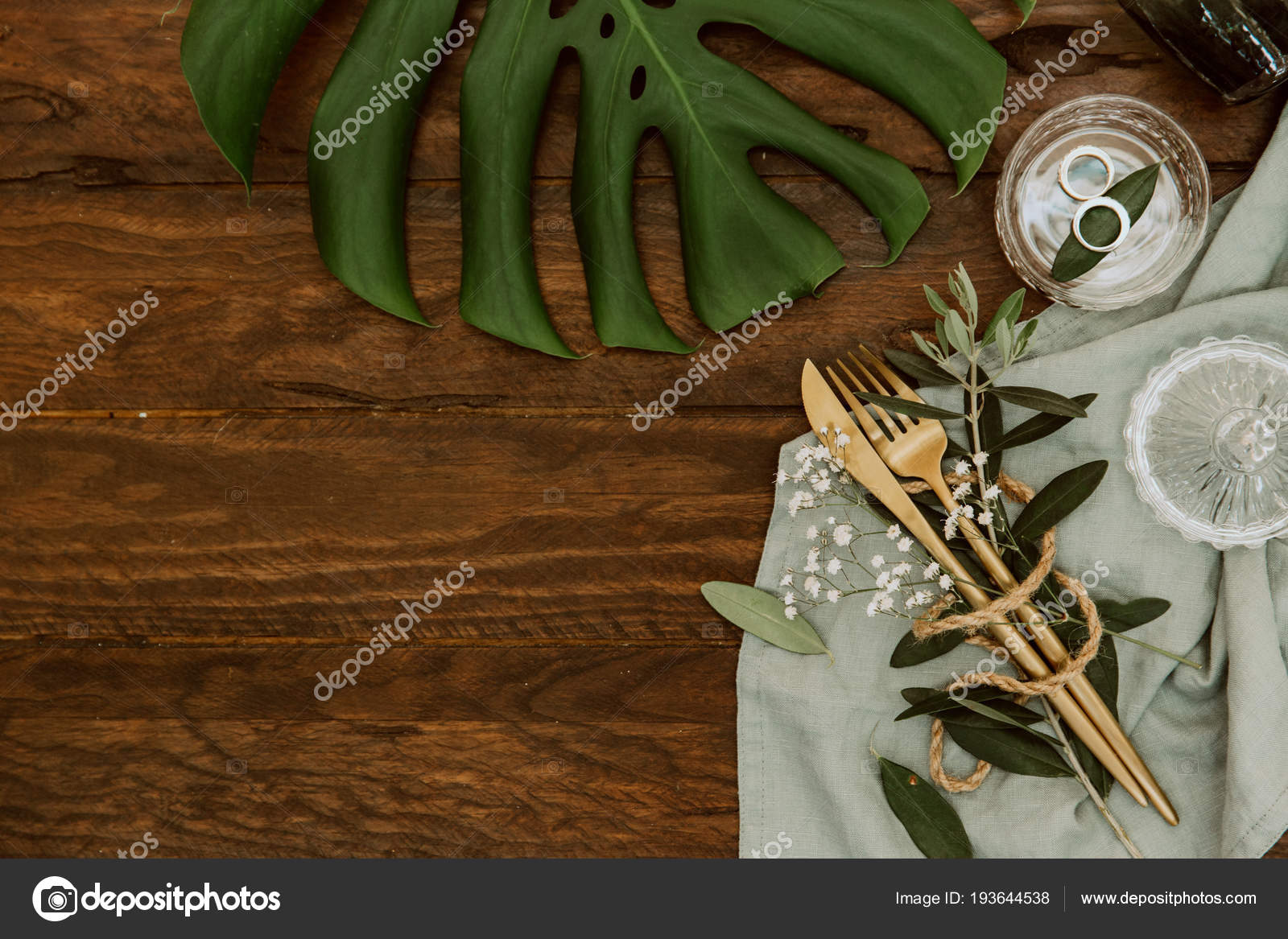 Lemon Green And Gold Wedding Decorations Wedding Gold Cutlery