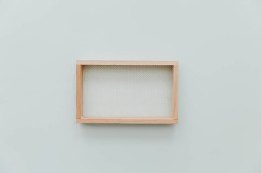 Mockup çerçeve. Tarafsız Minimalist düz sahne yatıyordu