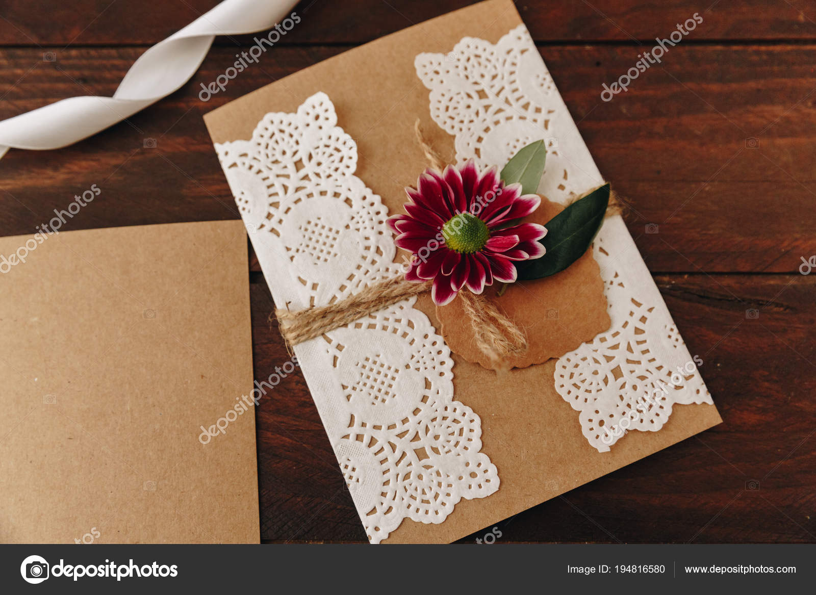 How Make Wedding Invitation Rustic Diy Concept Handmade
