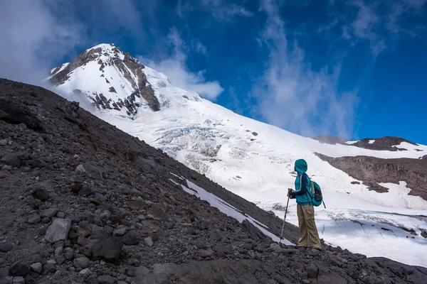 Turist yamacında. Mount Hood. Oregon