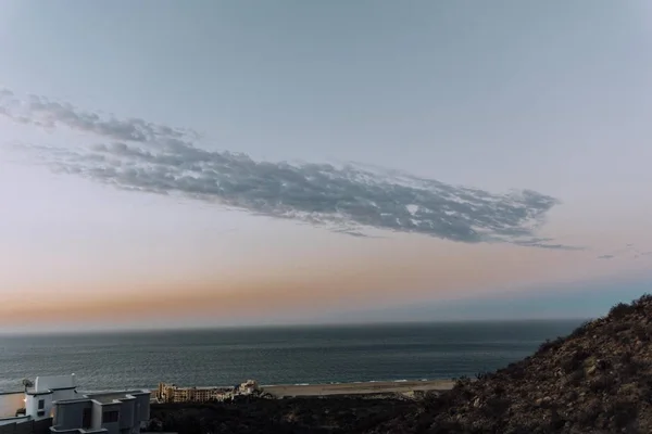 Meksika gündoğumu, okyanus manzarası