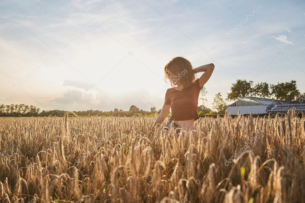 Free Happy Woman Enjoying Nature and Freedom