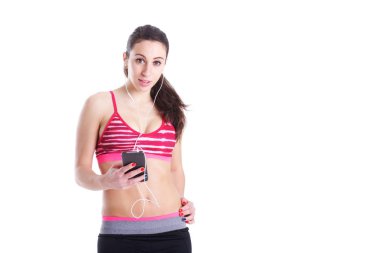 gülümseyen kadın smartphone ile uygun 