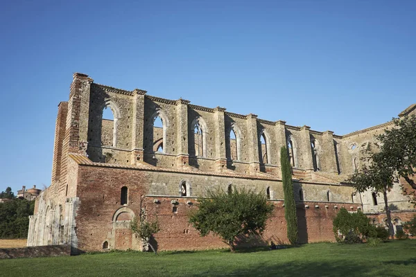 Klostret San Galgano Tuscany — Stockfoto