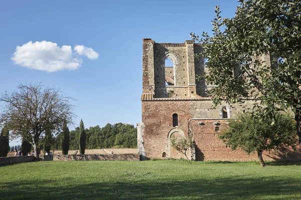 Klostret San Galgano Tuscany — Stockfoto