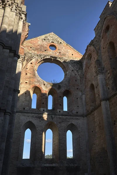 Abbey San Galgano Tuscany — Stok fotoğraf