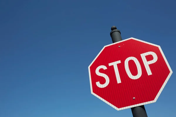 Stop sign symbol - road sign — Stock Photo, Image