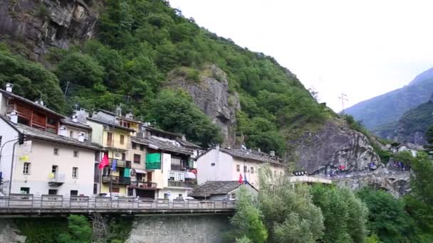 Fort van Bard - Valle d'Aosta, Italië Stockvideo's