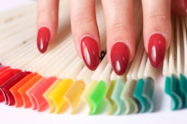 kadın manikür yakın çekim