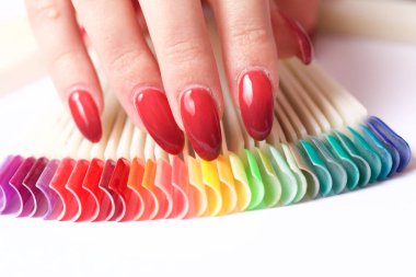 kadın manikür yakın çekim