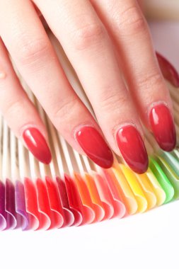 kadın manikür yakın çekim