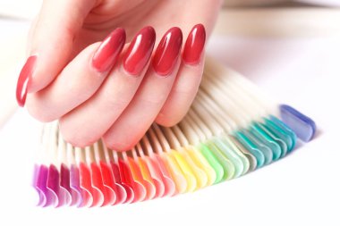 kadın manikür yakın çekim