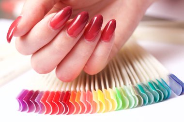 kadın manikür yakın çekim