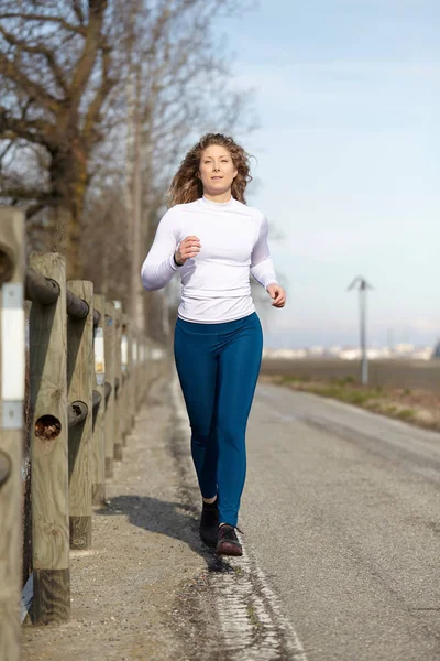 Žena Zimní Sezóně Podzim — Stock fotografie