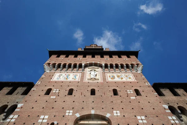 Castello Sforzesco Μιλάνο Ιταλία — Φωτογραφία Αρχείου